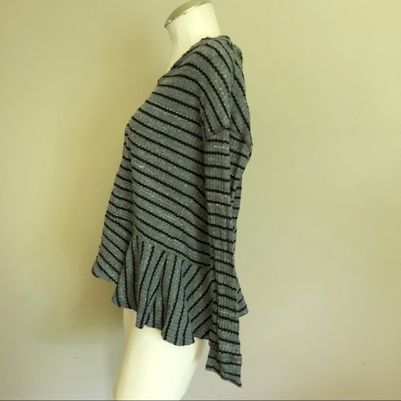 Free People We The Free Striped Peplum Top - Picture 2 of 4